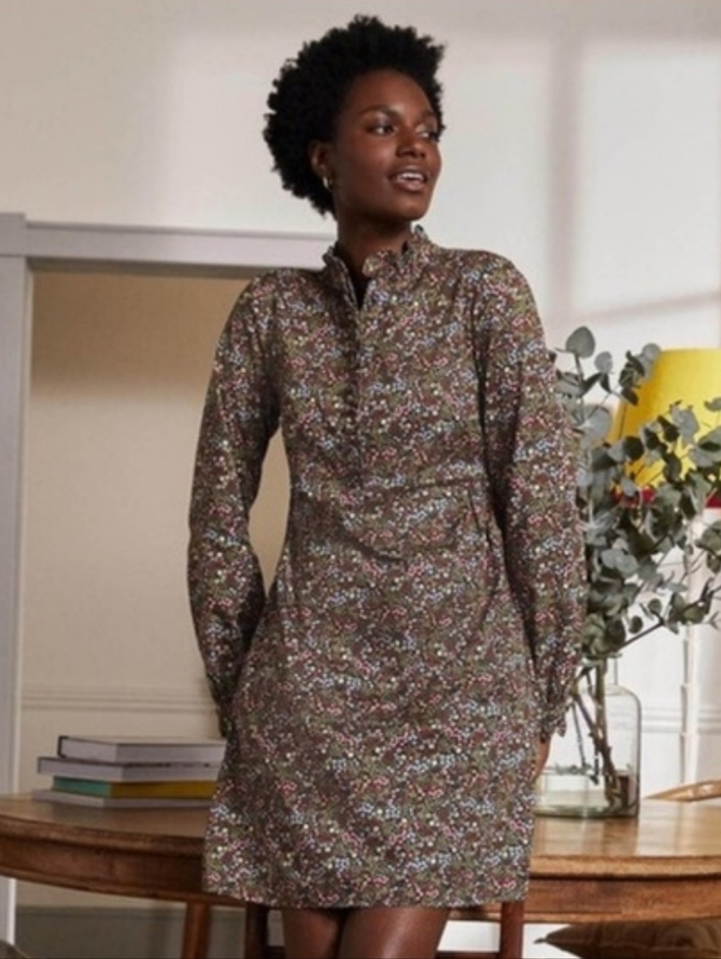 Boden Dolores Floral Print Shift Dress